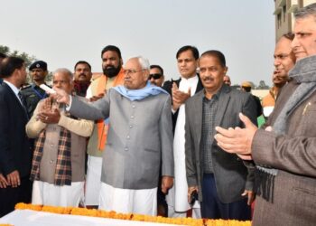 प्रगति यात्रा के तहत मुख्यमंत्री नीतीश कुमार आज समस्तीपुर में 500 करोड़ से अधिक योजनाओं का किये उद्घाटन और शिलान्यास 