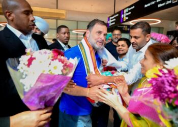 कांग्रेस नेता राहुल गांधी 2 दिनों के दौरे पर अमेरिका पहुंचे …………