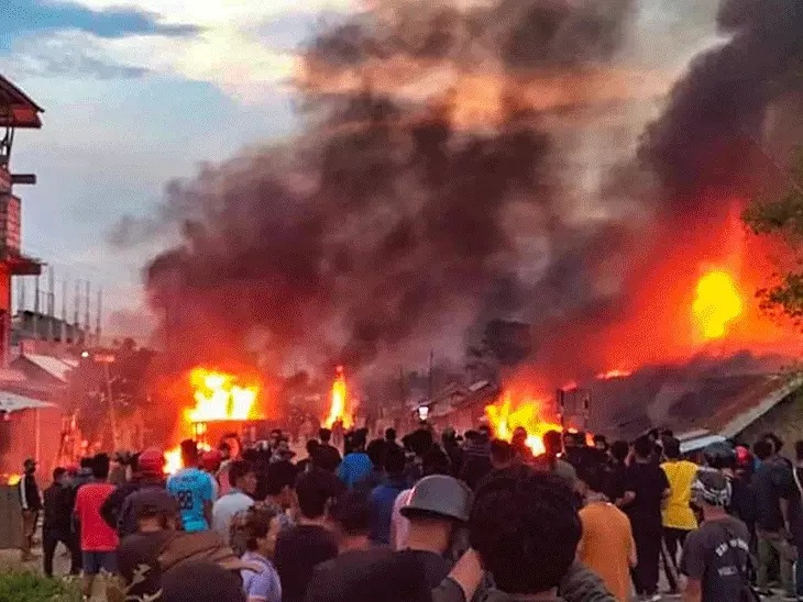 मणिपुर में फिर बिगड़े हालात , 5 जिलों में इंटरनेट बंद