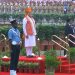 भगवा साफा, केसरिया जैकेट, स्वेत कुर्ता पायजामा, 79वां स्वतंत्रता दिवस पर लाल किले के प्राचीर से 103 मिनट का सम्बोधन…