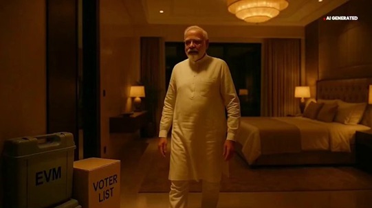 पीएम मोदी की मां के अपमान पर फिर छिड़ा घमासान ,कांग्रेस द्वारा पोस्ट किया गया AI-जनरेटेड वीडियो…………..