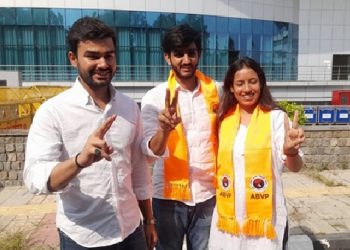 दिल्ली विश्वविद्यालय छात्र संघ (डूसू) 2025 चुनाव : अध्यक्ष समेत तीन पदों पर ABVP के प्रत्याशी जीते, एक पद पर NSUI का कब्जा