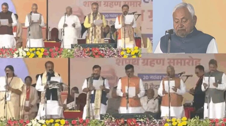 नीतीश सरकार के मंत्रीमंडल संख्या में BJP भारी, अब विभागों की है बारी , आज नई सरकार में होगा विभागों का बंटवारा……………