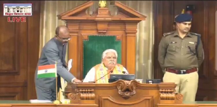 बिहार विधानसभा के शीतकालीन सत्र का आज चौथा दिन : राज्यपाल के अभिभाषण पर चर्चा , 1 करोड़ युवाओं को सरकारी नौकरी और रोजगार दिए जाएंगे -नीतीश कुमार …..