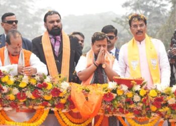 भारतीय जनता पार्टी के राष्ट्रीय कार्यकारी अध्यक्ष नितिन नवीन 2 दिन के दौरे पर पटना पहुंचें , किये 6KM लंबा रोड शो   ……………..