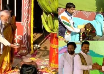 प्रधानमंत्री मोदी ने दिल्ली में केंद्रीय मंत्री एल मुरुगन के घर पोंगल उत्सव में लिया हिस्सा, की गौ सेवा ……………