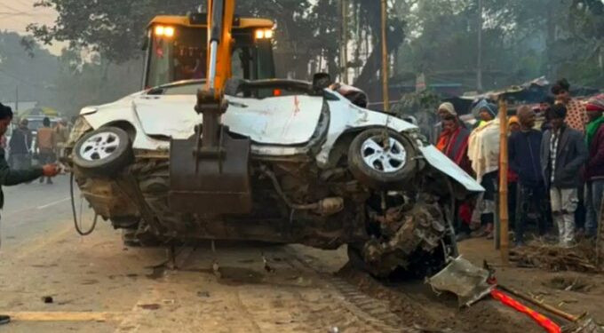 मधेपुरा में  एक दर्दनाक सड़क हादसे में चार लोगों की मौके पर ही मौत