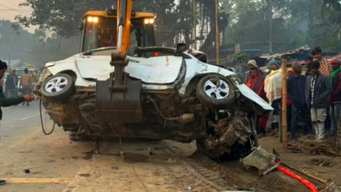 मधेपुरा में एक दर्दनाक सड़क हादसे में चार लोगों की मौके पर ही मौत