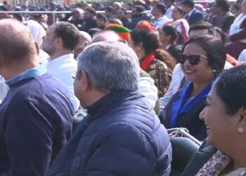 26 जनवरी की परेड देखने पहुंचे राहुल गांधी………….