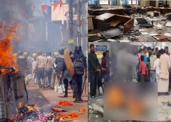 पश्चिम बंगाल में SIR के खिलाफ हिंसक प्रदर्शन…………..