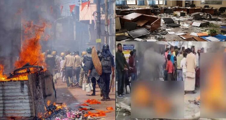 पश्चिम बंगाल में SIR के खिलाफ हिंसक प्रदर्शन…………..