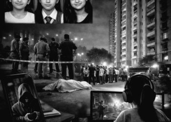 गाजियाबाद-मोबाइल गेम की लत, 3 बहनें 9वीं मंजिल से कूदीं