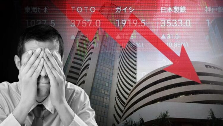 बाजार खुलते ही निवेशकों के ₹5 लाख करोड़ स्वाहा, सेंसेक्स 900 और निफ्टी 264 अंक टूटे……….