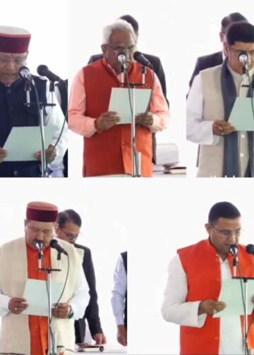 धामी कैबिनेट का हुआ विस्तार, पांच मंत्रियों ने ली शपथ…………