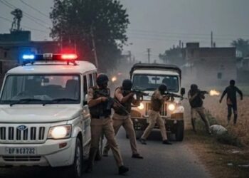 मोतिहारी में पुलिस की अपराधियों से मुठभेड़ , STF का जवान हुआ शहीद , दो कुख्यात बदमाश मारे गए…………..