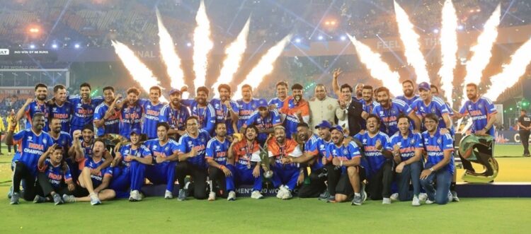 भारत तीसरी बार बना टी20 विश्वकप चैंपियन ,टी20 विश्व कप जीतते ही बना दिए 3 नए विश्व रिकॉर्ड………………