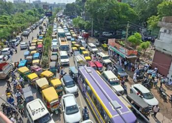 सम्राट कैबिनेट विस्तार-पटना में चारों तरफ डेढ़ किमी लंबा जाम
