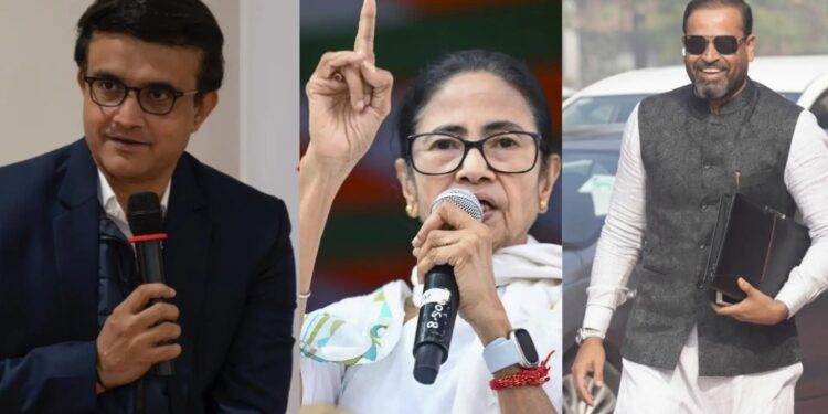 गांगुली ने ममता के कहने पर यूसुफ पठान को संदेश भेजने के दावों का किया खंडन……..