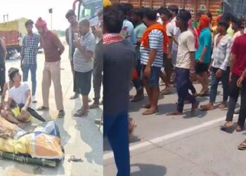 भरत तिवारी के एनकाउंटर पर पुलिस के खिलाफ आरा में भारी जनाआक्रोश…….