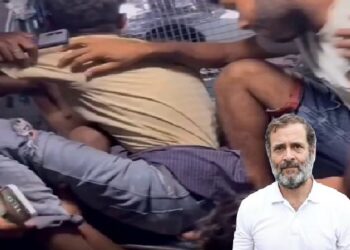 ट्रेन में छात्र की मौत का वीडियो शेयर कर फंसे राहुल गांधी……………