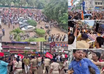 पटना में AISA के कार्यकर्ताओं पर पुलिस ने किया लाठीचार्ज,आंसू गैस के गोले भी दागे ………………….