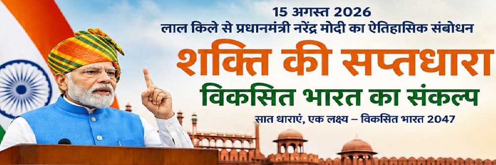 शक्ति की सप्तधारा : विकसित भारत की ओर भारत की नई विकास-दृष्टि…………..