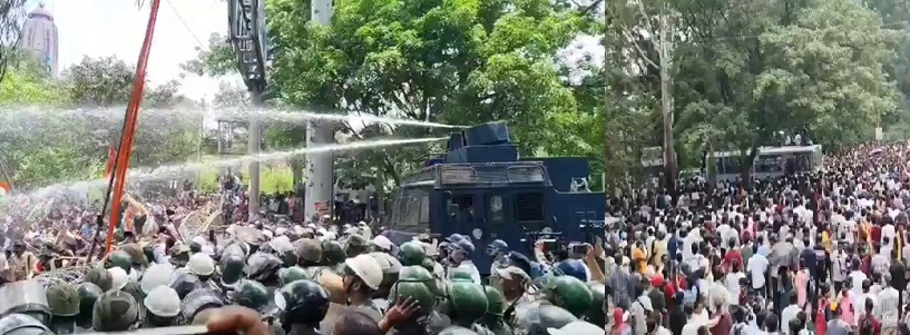 प्रोटेस्ट के 17वें दिन रांची में छात्रों की हुंकार , विधानसभा के पास पहुंचे छात्र,  पुलिस ने किया लाठीचार्ज……………