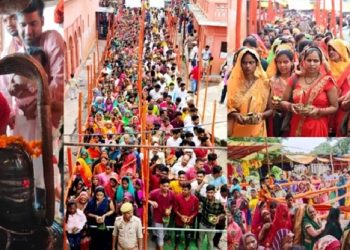 सावन सोमवारी ;शिवालयों में सुबह से ही भक्तों की भारी भीड़ उमड़ी……..