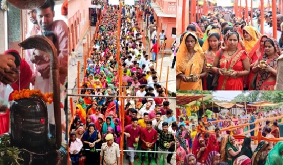सावन सोमवारी ;शिवालयों में सुबह से ही भक्तों की भारी भीड़ उमड़ी……..
